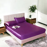 Elegant Silk fitted sheet - Violet
